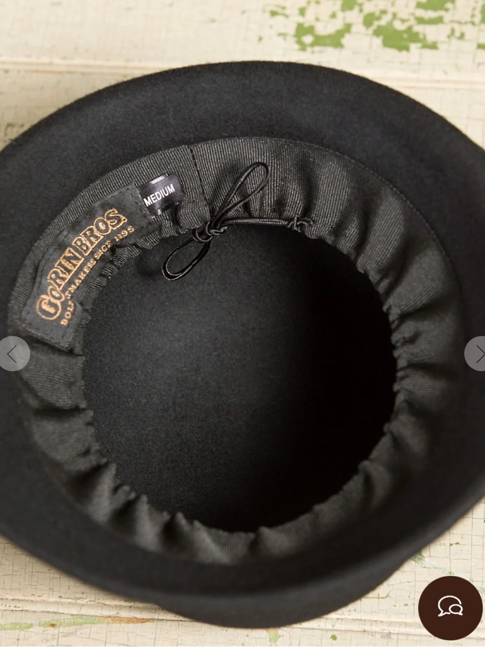 NWT Goorin Bros Ella Black Wool Bowler Hat